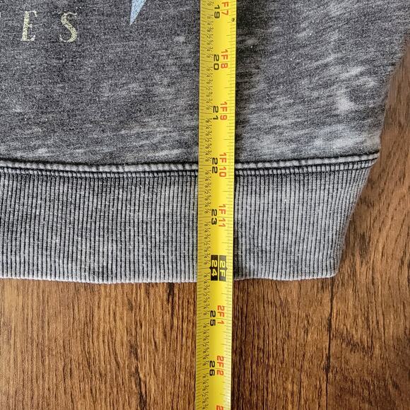 Recycled Karma Sweatshirt Def Leppard Women XS Love Bites Black Fleece 80's Rock - Picture 6 of 7